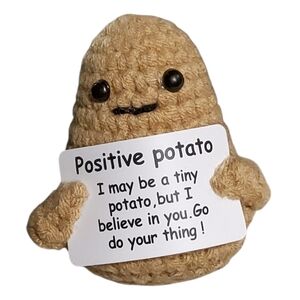 Positive Potato Crochet Plush Motivational Gift